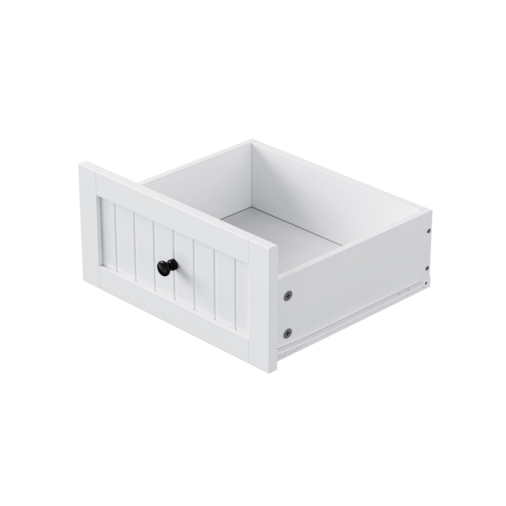 48 inch Kitchen Island with Drop Leaf,Power Outlet,Internal Storage Rack,Rolling Kitchen Storage Cart on 5 Wheels with 5 Open Side Racks for Kitchen,White (Old SKU N707P257057W)(Not Include Stools) - Grand Goldman Shop
