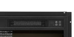Electric Fireplace Insert 18' 1400W 120V ,Equipped with remote control, ultra thin heater with log set & realistic flame - BLACK - Grand Goldman Shop