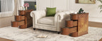 End Table with Charging Station,Sofa Side Table with Drawers, No Assembly Required(Expect Arrival Date 2025/4/16) - Grand Goldman Shop