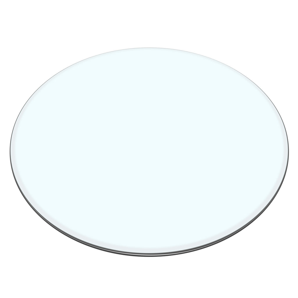 size:18.11 inch.Tempered glass table top round transparent table surface round glass table top round glass sheet. - Grand Goldman Shop