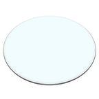 size:18.11 inch.Tempered glass table top round transparent table surface round glass table top round glass sheet. - Grand Goldman Shop