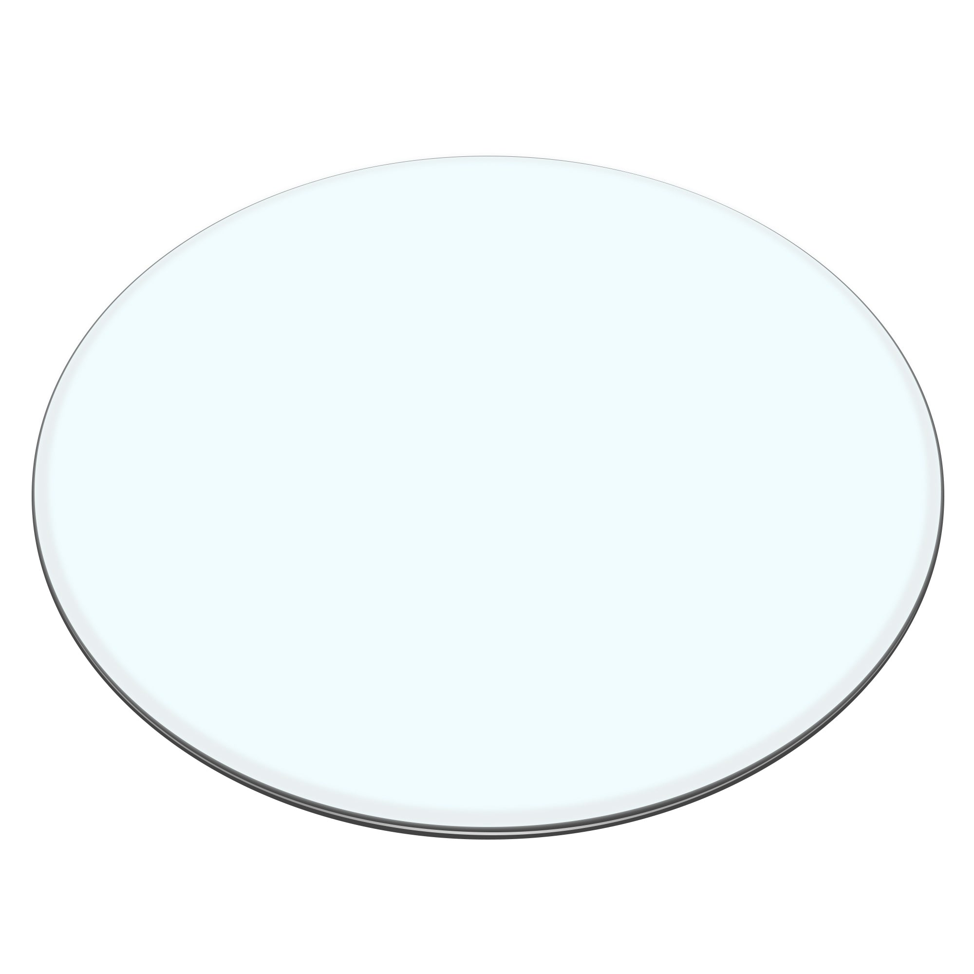 size:18.11 inch.Tempered glass table top round transparent table surface round glass table top round glass sheet. - Grand Goldman Shop
