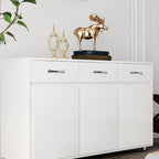 Three Doors Side Table-White - Grand Goldman Shop