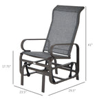 Gliding Chair Gliding Lounger Chair, Single Rocker - Grand Goldman Shop