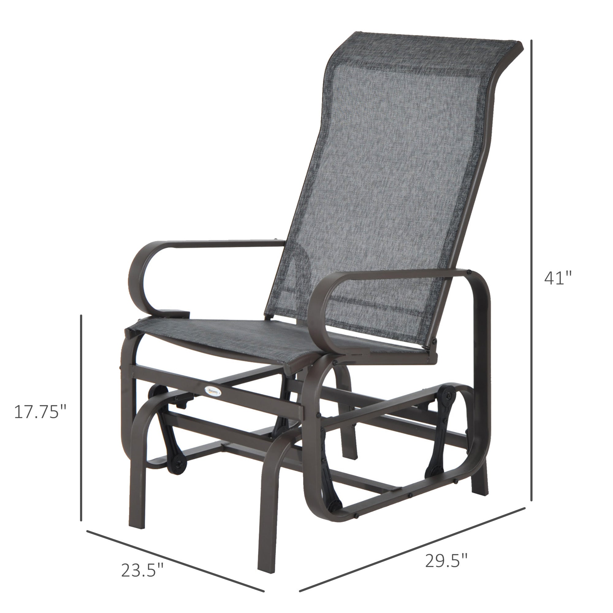 Gliding Chair Gliding Lounger Chair, Single Rocker - Grand Goldman Shop