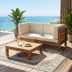 OANA 3-teiliges LOVESEAT-SET MIT COFFEE TABLE, BEIGE