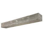 Rustic Wood Fireplace Mantel, Wall-Mounted & Floating Shelf for Home Decor, Gray, Solid Wood, 72 Inch - Grand Goldman Shop