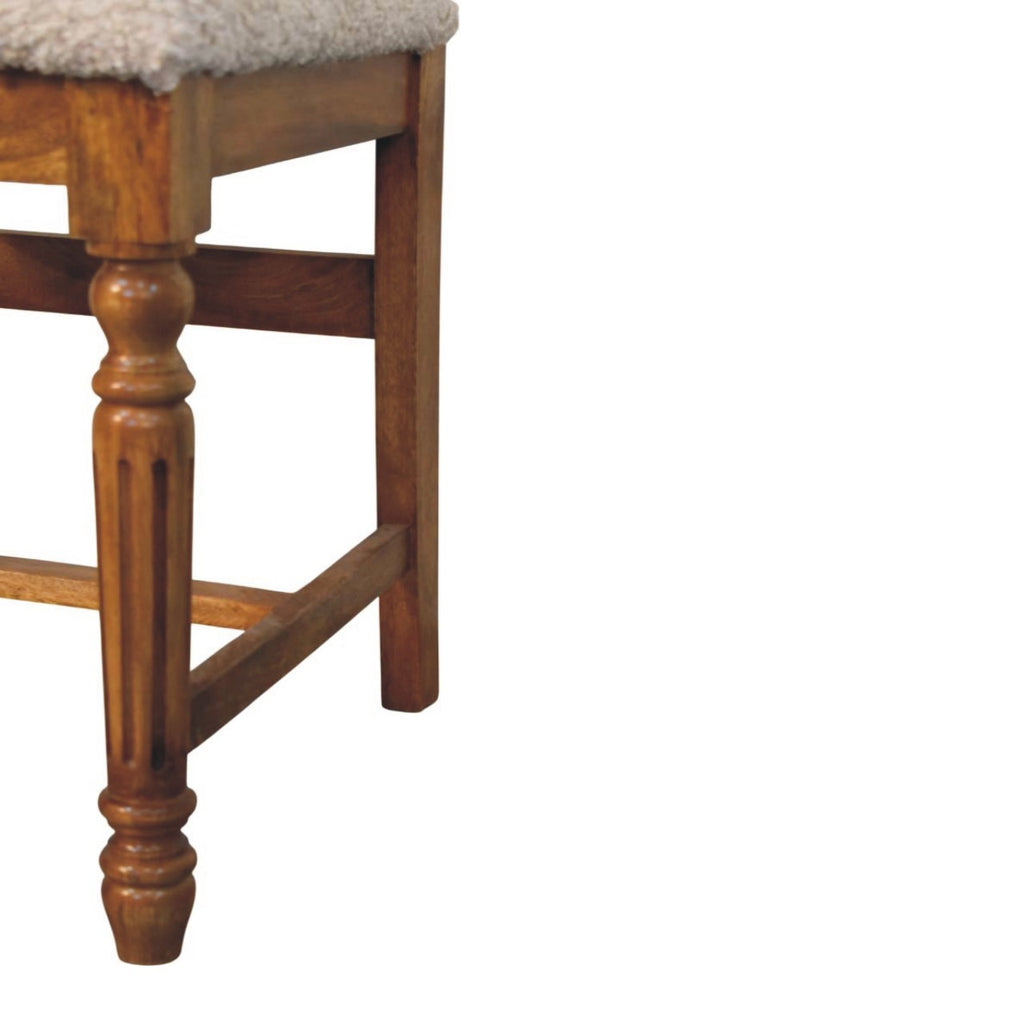 Solid Wood Writing Chair with Turned Legs - Grand Goldman