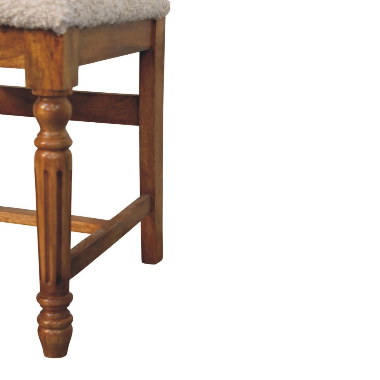 Solid Wood Writing Chair with Turned Legs - Grand Goldman