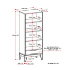 Harper Bookcase with Storage | Premium Home Decor - Grand Goldman