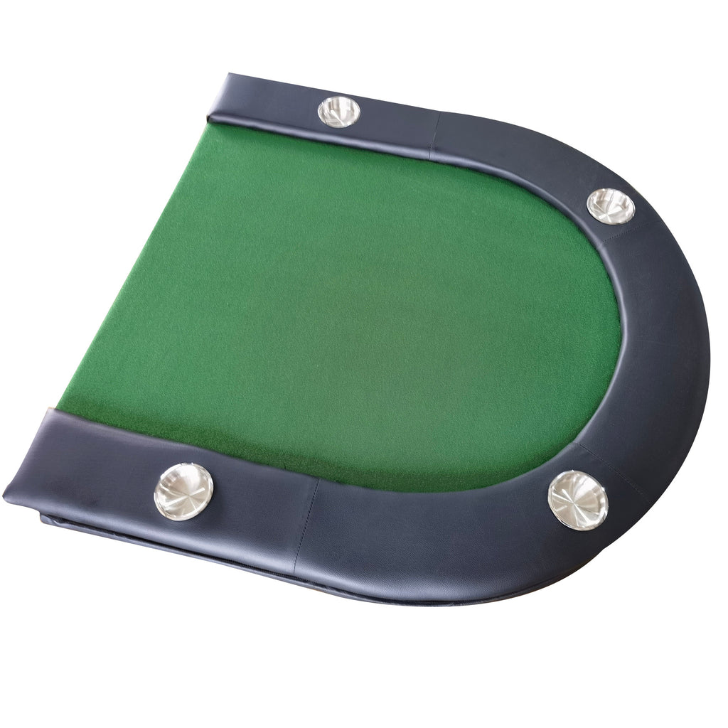 INO Design 73' Foldable Poker Table with Cup Holders #16364 Green | Premium Home Decor - Grand Goldman