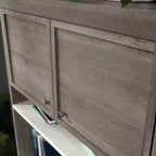 Hutch with Craft Storage, Brown finish - Grand Goldman