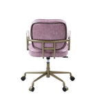 Siecross Pink Top Grain Leather Office Chair - Grand Goldman