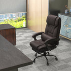 High Back Vibration Massage Office Chair with 6 Points, Hight Adjustable Computer Desk Chair, Reclining Office Chair with Ret