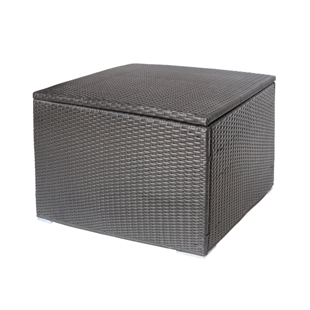 Santa Rosa Outdoor Storage Box Grey Rattan 33.5 Inches - Grand Goldman Shop