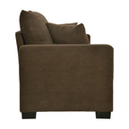 69-inch Two-Seater Sofa with Textured Fabric, Comfortable Upholstered Couch in , Wood and Fabric Frame with Sturdy Plastic Legs for Living Room, Apartment, Office - Grand Goldman Shop