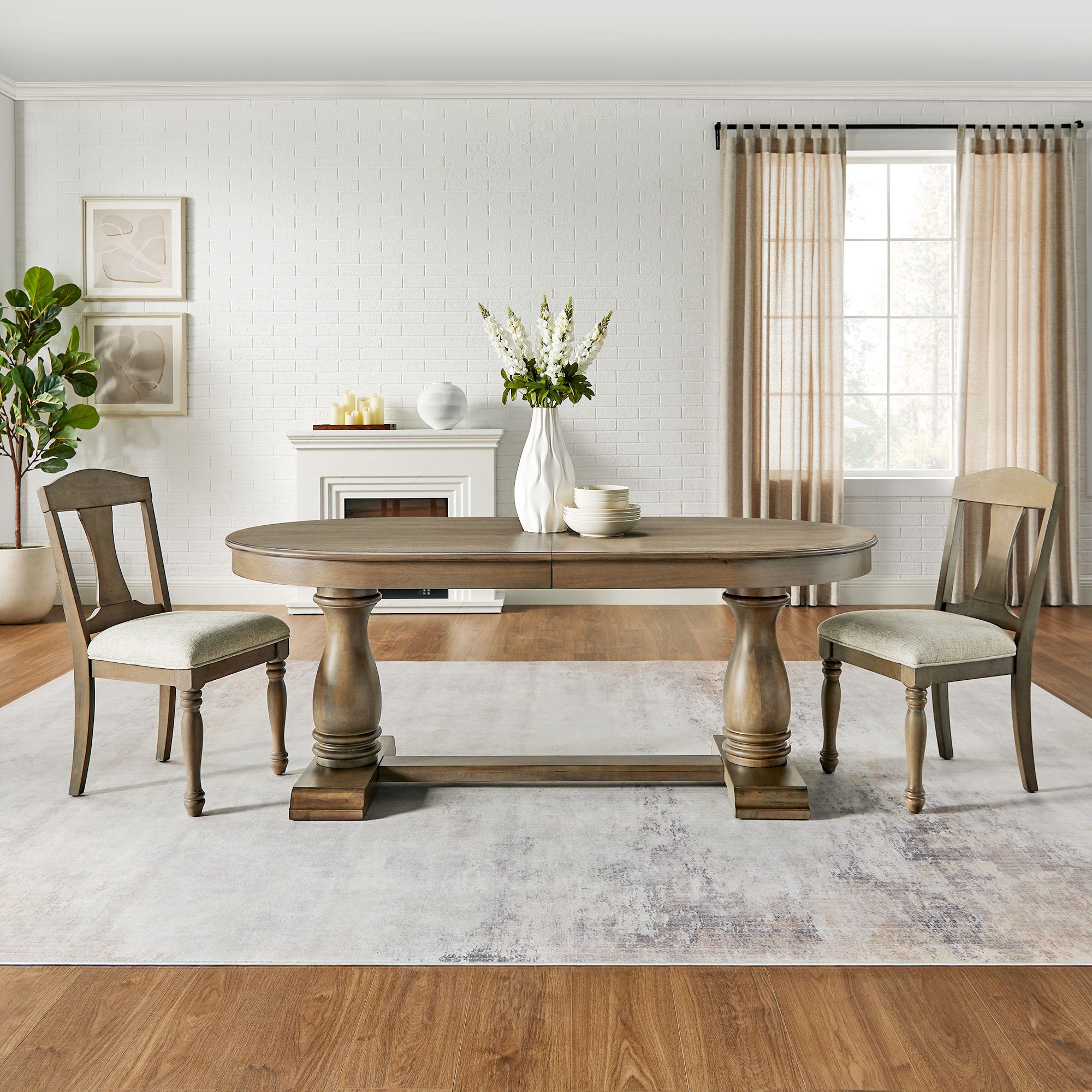 94.06 Inch Extendable Wooden Dining Table for 6 Persons,Long Expandable Curved Dining Table,Mid Century Modern Large Kitchen Table for Living Room,Restaurant - Grand Goldman Shop