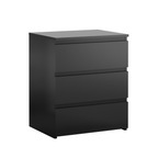 (Set of 2)3 Drawer Dresser, Small Dresser for Closet, Wooden Nightstand for Bedroom, Chest of Drawers Side Table Storage Cabinet for Home Office Entryway Hallway, Each box Contains Two Side Tables - Grand Goldman Shop