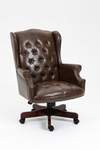 Executive Office Chair - High Back Reclining Comfortable Desk Chair - Ergonomic Design - Thick Padded Seat and Backrest - PU 