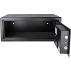Digital Keypad Security Safe with Quick Access in Black Steel, 1.2 Cu Ft | Premium Home Decor - Grand Goldman
