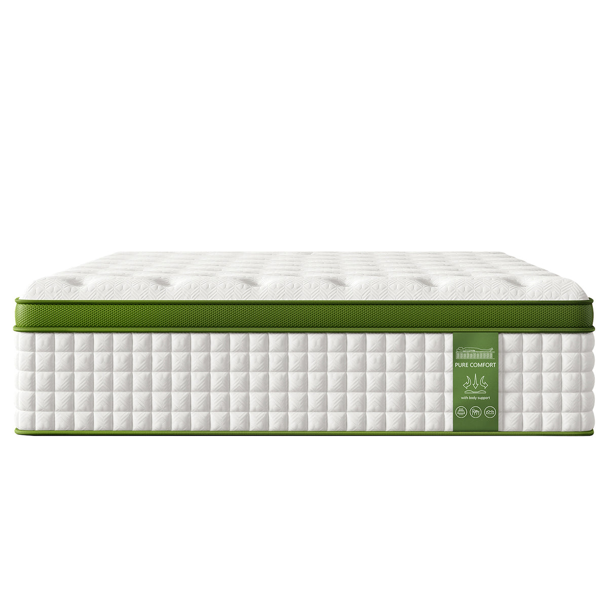 12 Inch Full Size Hybrid Mattress with Gel Memory Foam & Pocket Springs - Grand Goldman Shop