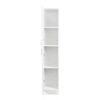 Elegant White Freestanding Cabinet with Inadjustable Shelves and Two Doors for Kitchen and Dining Room - Grand Goldman Shop