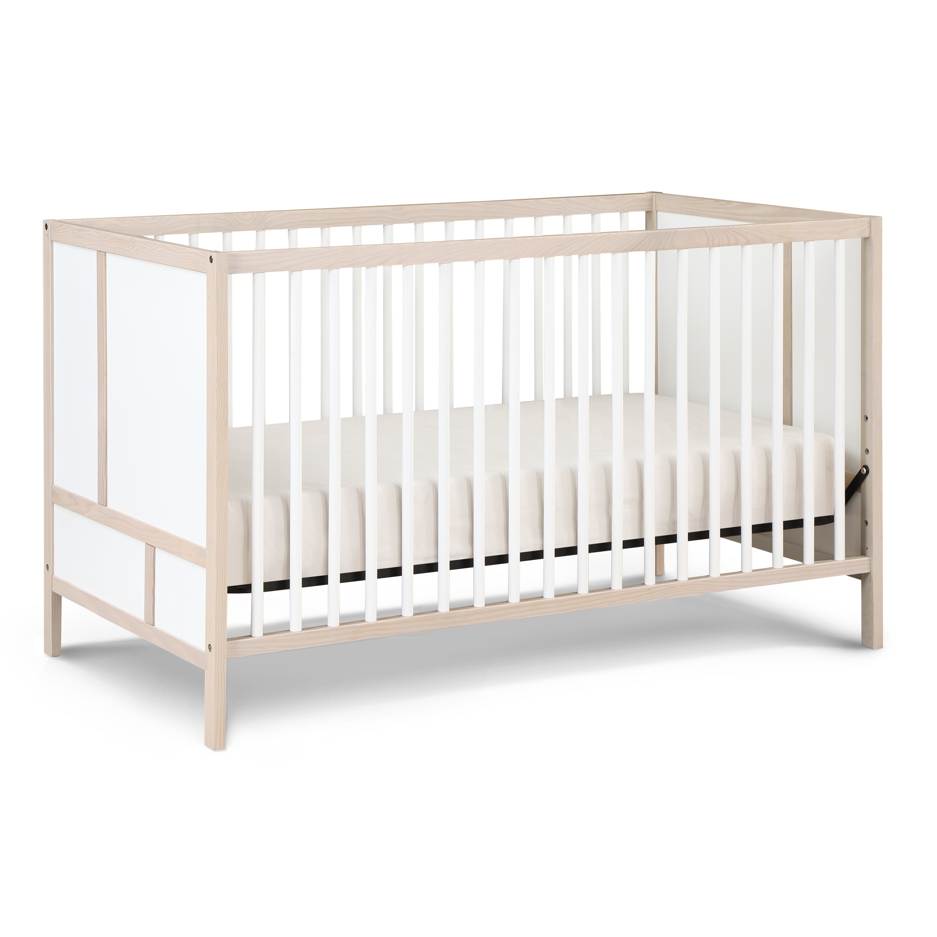 Pixie Finn 3-in-1 Crib in Washed Natural/White - Grand Goldman