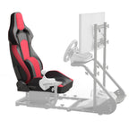 Universal PVC Bucket Style Reclinable Sport PU Leather Simulator Racing Seat with Adjustable Lock Slide | Premium Home Decor 