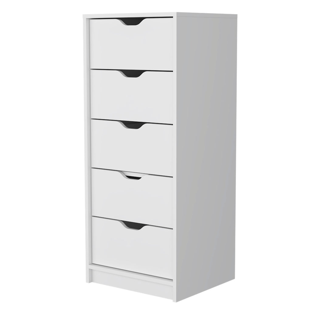 Raymer 2 Piece Bedroom Set, Nightstand + Dresser, White - Grand Goldman Shop