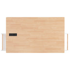 K&K Fluted Kitchen Island with Storage, 55.5' Kitchen Island with Drop Leaf, Power Outlet, 4 Doors and 3 Drawers, Rolling Island Table with Wood-grain Top, Curved Edge for Kitchen,Dining Room White - Grand Goldman Shop