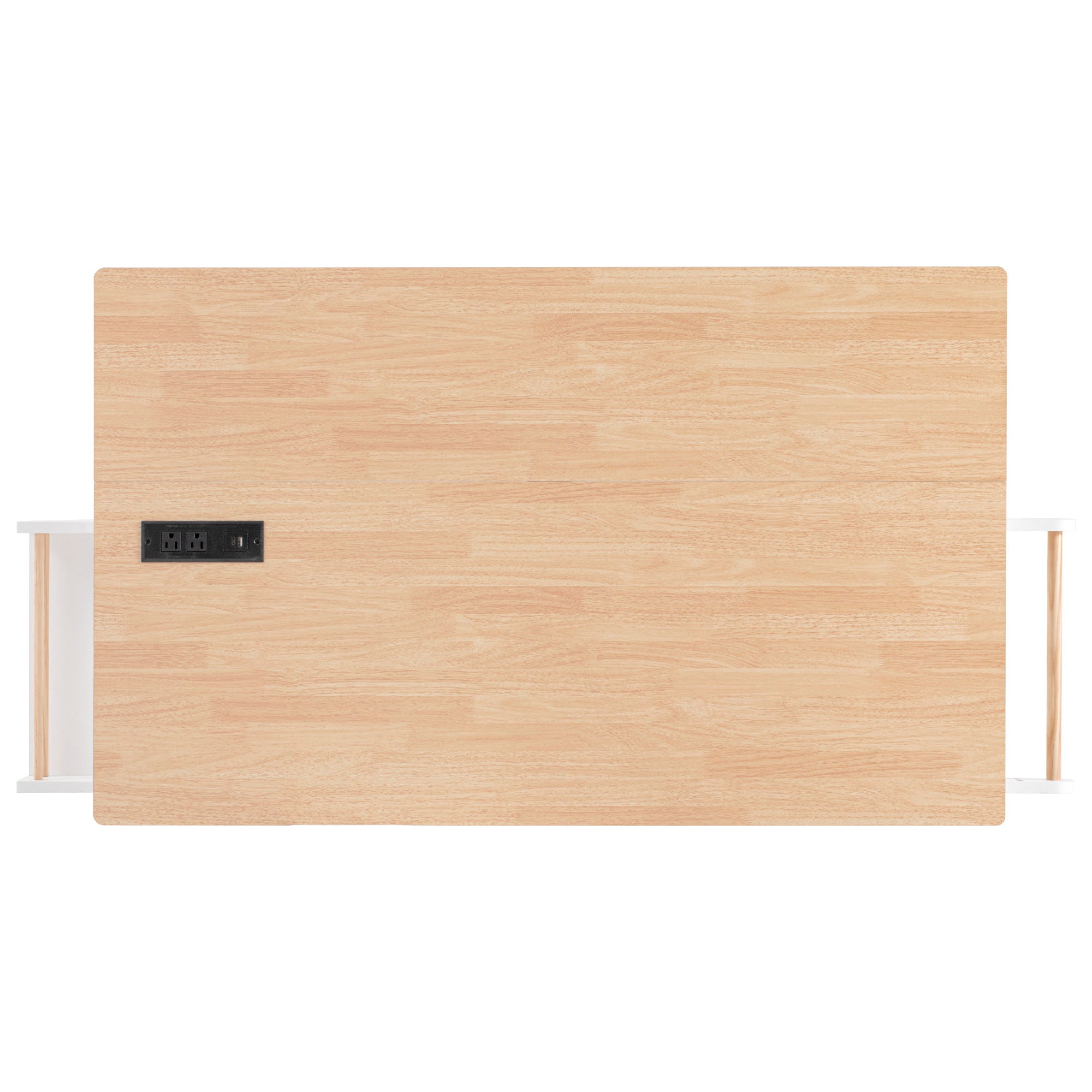 K&K Fluted Kitchen Island with Storage, 55.5' Kitchen Island with Drop Leaf, Power Outlet, 4 Doors and 3 Drawers, Rolling Island Table with Wood-grain Top, Curved Edge for Kitchen,Dining Room White - Grand Goldman Shop