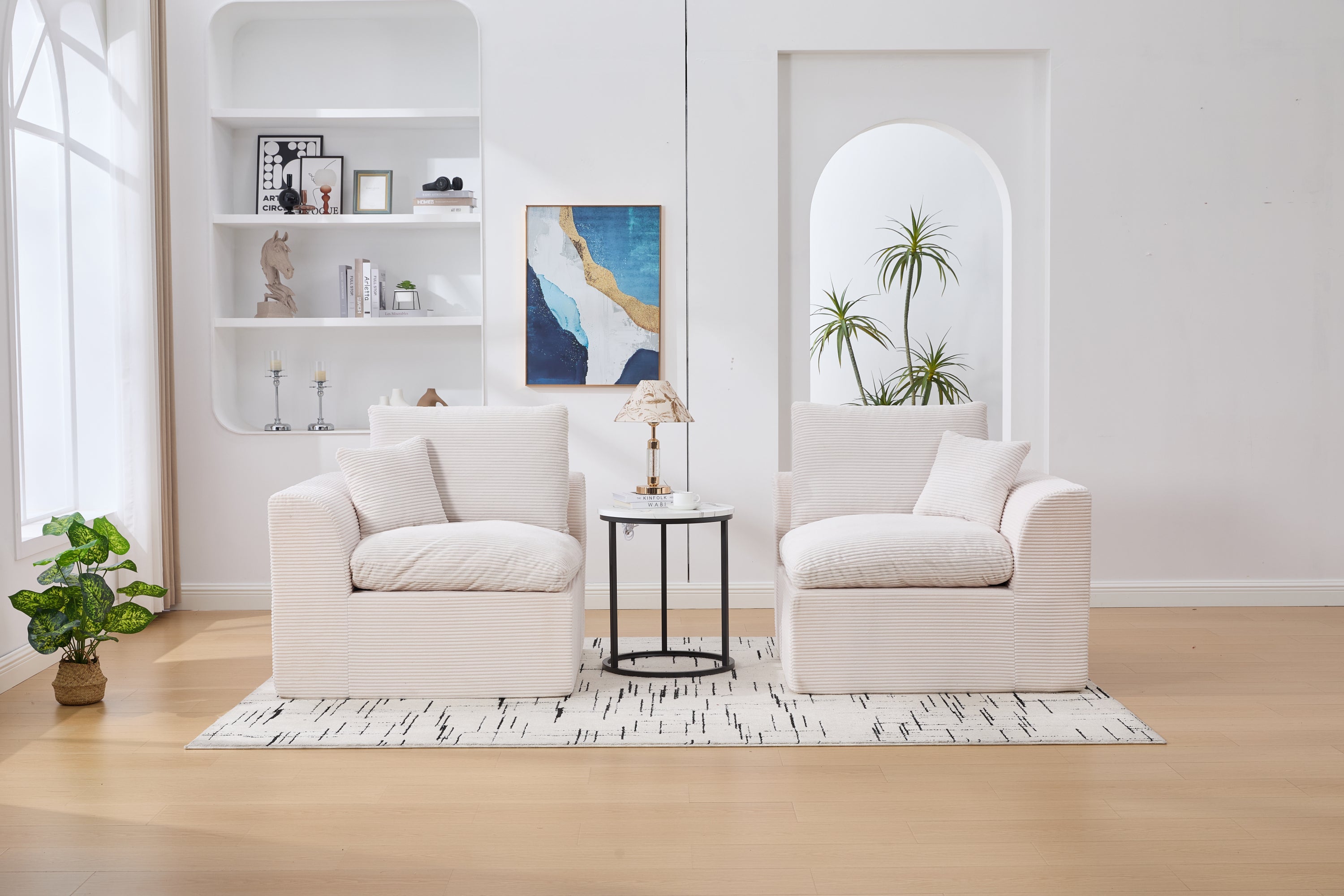 UNITED WE WIN Modular Sectional Sofa Cloud Couch,Comfy Cloud Modern Sofa,2 Seater with Cushion Covers Removable Furniture for Living Room Bedroom Apartments Dorms,No Assembly Required - Grand Goldman Shop