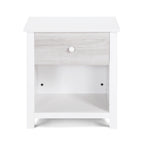 Connelly Nightstand White/Rockport Gray - Grand Goldman