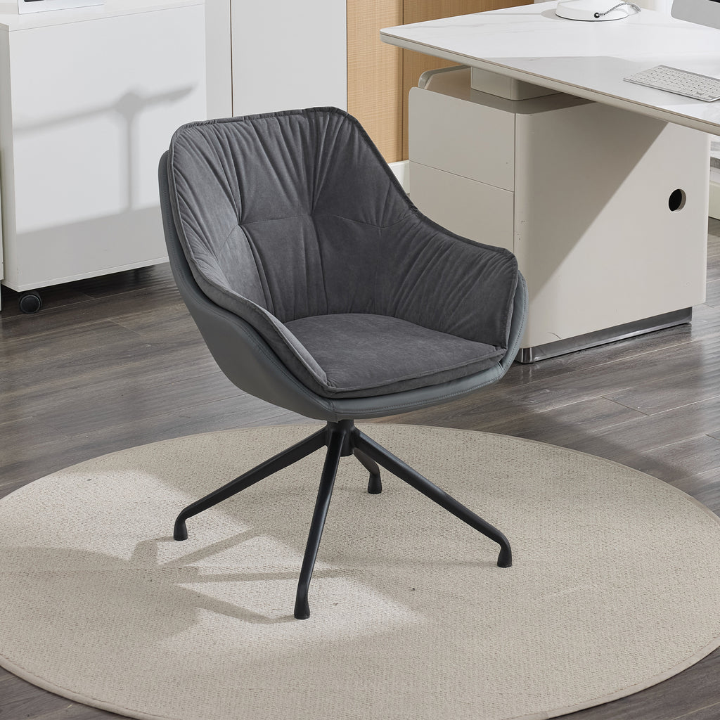 Modern Faux Leather Office Chair, Ergonomic Executive Desk Chair with High Back and Adjustable Features | Premium Home Decor 