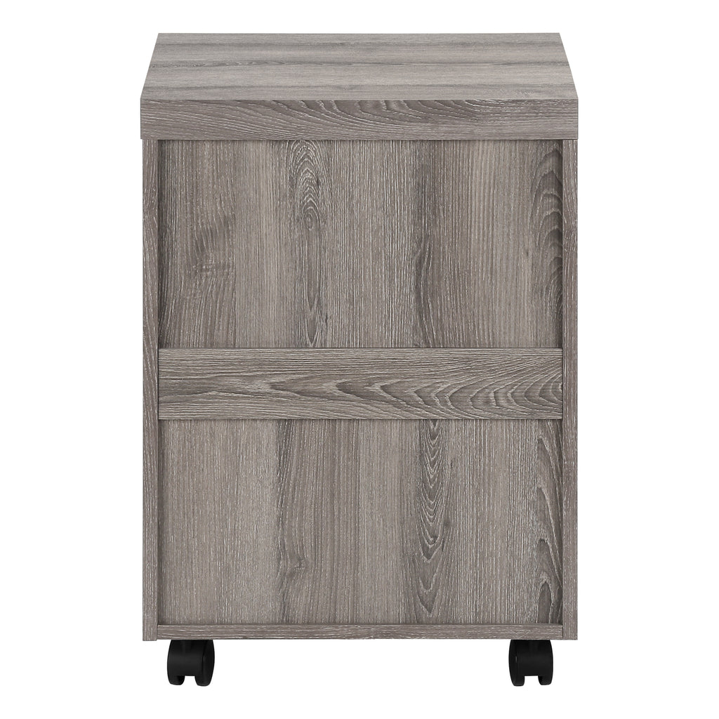 File Cabinet, Rolling Mobile, Storage Drawers, Printer Stand, Office, Work, Brown Laminate, Contemporary, Modern - Grand Gold