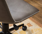 Cesena Faux Leather 360 Swivel Air Lift Office Chair, Antique Gray | Premium Home Decor - Grand Goldman