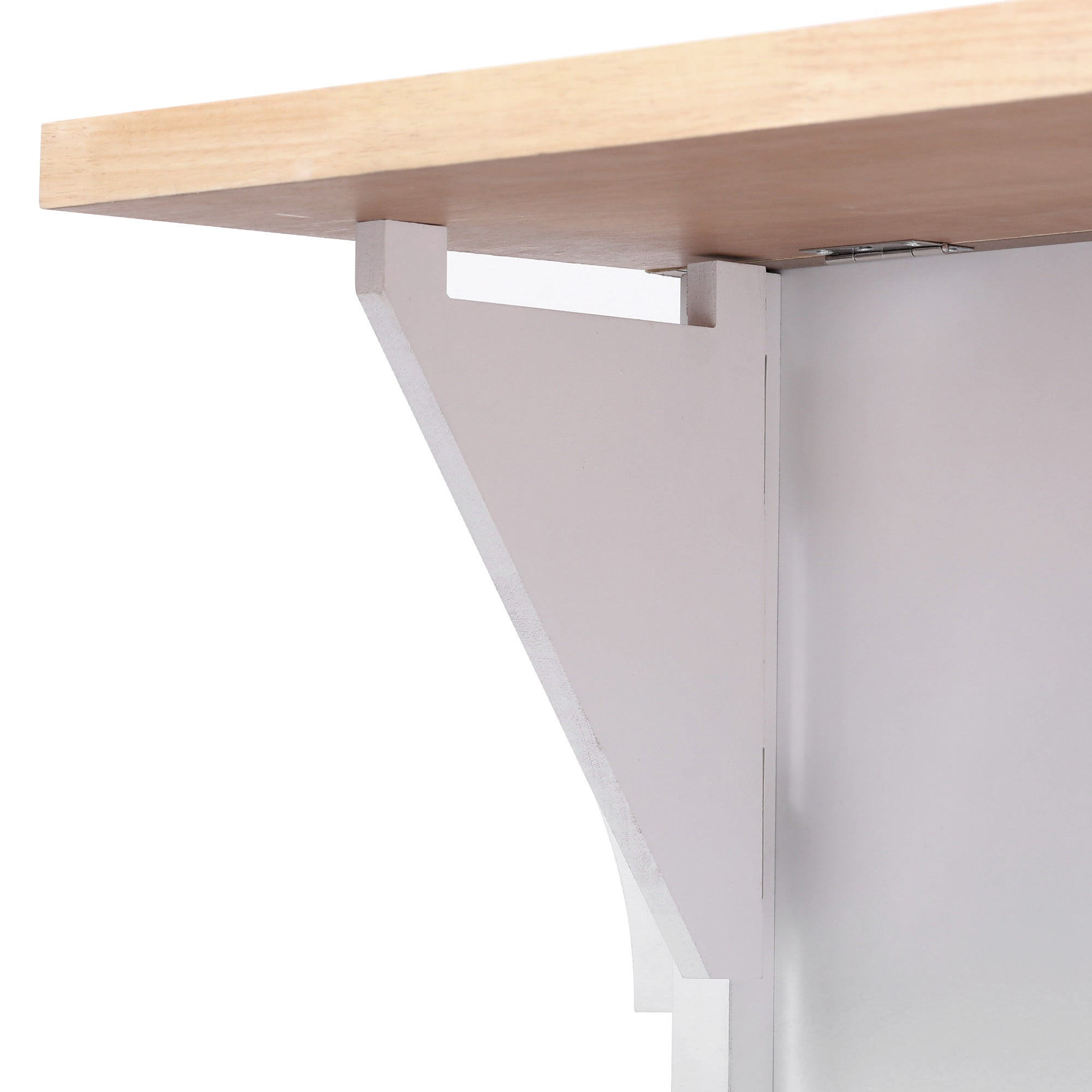 K&K 56.5'' Kitchen Island with Drop Leaf, Power Outlet, Embossed Vertical Stripe Rolling Kitchen Cart on Wheels with 4 Doors , 5 Deep Drawers and Adjustable Shelves, for Kitchen, Dining Room, White - Grand Goldman Shop