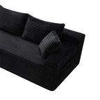 106.3' Cloud Modular Sectional Sofa Couch with L-Shape Chaise, Modern Minimalist Upholstered Couches for Living Room Bedroom, Deep Seat Corner Couch, No Assembly Required - Grand Goldman Shop