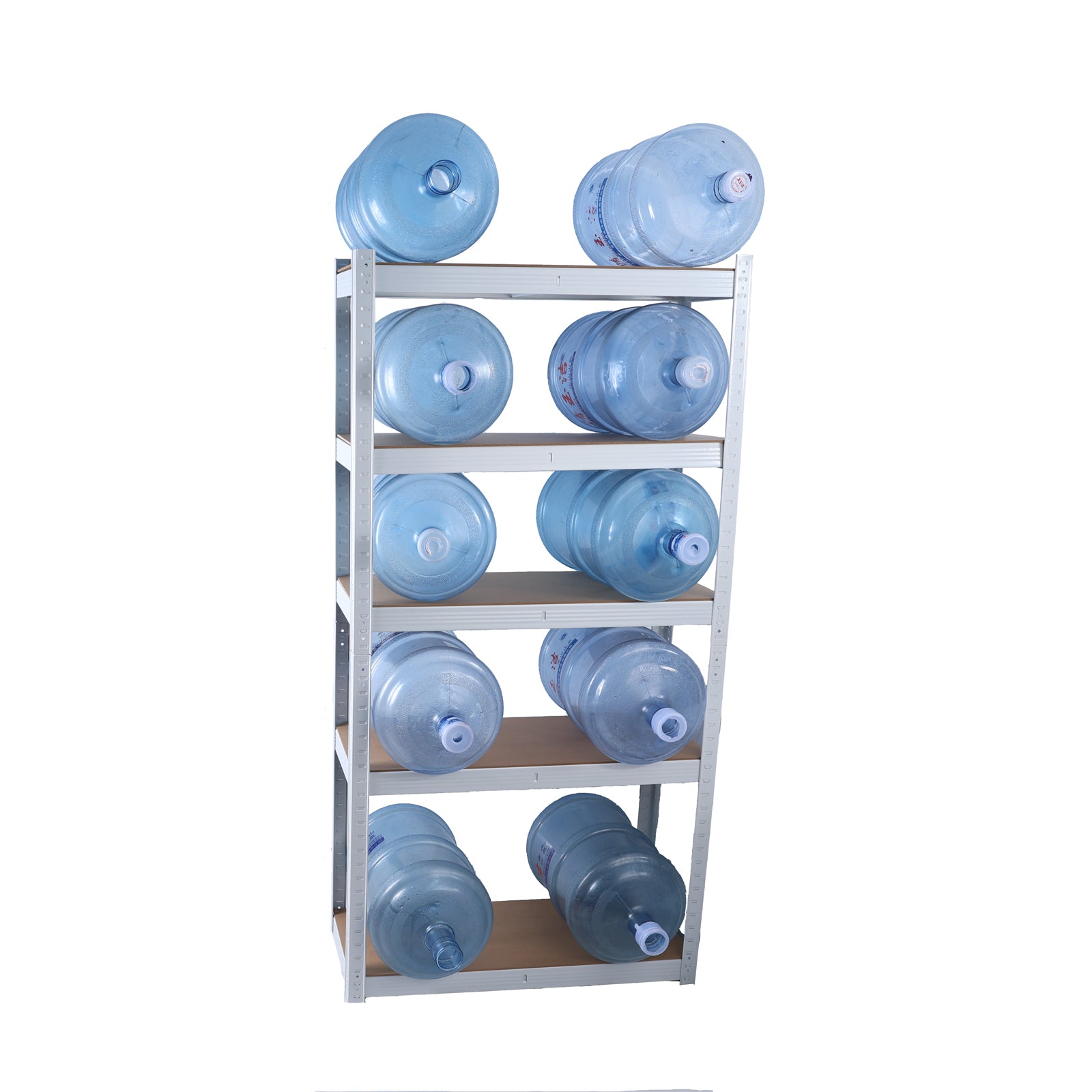 5 Tier Laminated White Metal Shelving Unit Adjustable Garage Storage Utility Rack Heavy Duty Shelves Organization Multipurpose Shelf Warehouse Basement Pantry 29' W x 12' D x 59' H 1Pack - Grand Goldman Shop