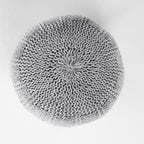 Yuny Knitted Cotton 20 x 20 Round Pouf - Grand Goldman Shop