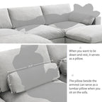 [VIDEO]86.5'' Chenille Modular Sectional Sofa with Storage Pockets, 5 Seat U Shaped Couch Set with Pillows,Free Combination,Modern Cloud Sofa with 2 Movable Ottoman for Living Room,Apartment,3 Colors - Grand Goldman Shop