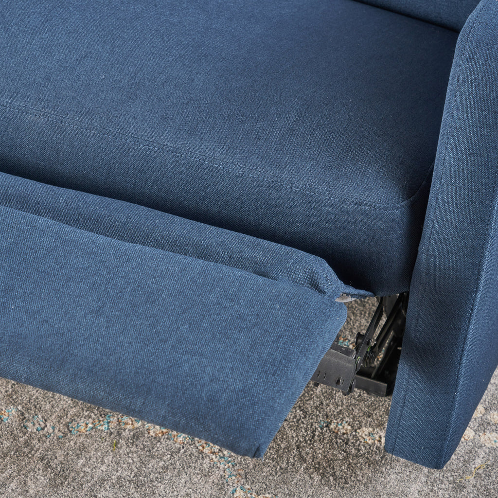 Alma Contemporary Upholstered Loveseat Recliner - Grand Goldman Shop