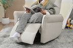 270° Power Swivel Rocker Recliner Chair for Adults, Swivel Rocking Recliner Chair,Electric Small Recliners for Small Spaces, Single Sofa Recliner for Living Room, Bedroom,RV (Fabric Gray+270°Swivel) - Grand Goldman Shop