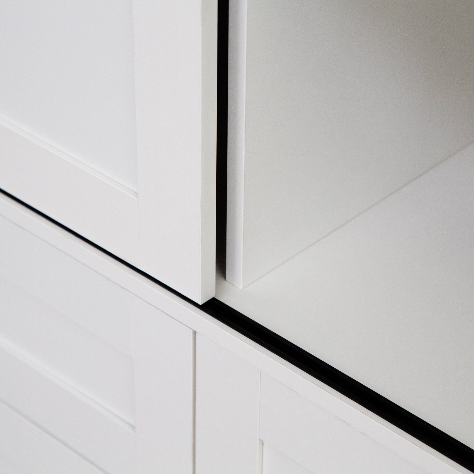 Tall Bedroom Armoire Wardrobe Closet Clothing Storage Cabinet with Hanging Rod Barn Door Drawers Open Shelves - Grand Goldman Shop