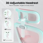 Ergonomic Office Chair, Home Office Desk Chair with Headrest, High Back Computer Chair with Armrests and Adjustable Lumbar Su