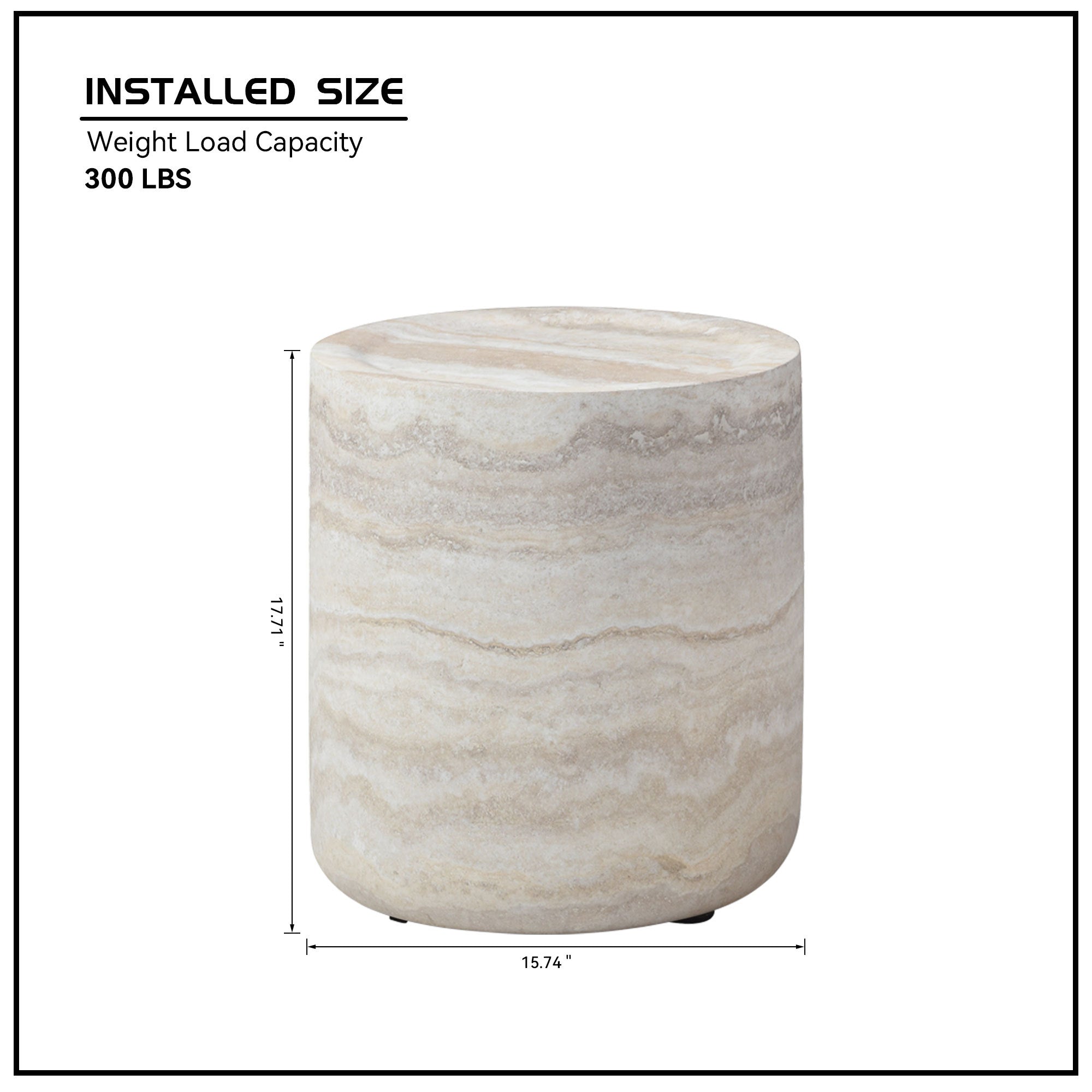 15.74 inch Faux MARS marble Pattern Coffee Tables for Living Room Round Tea table for Living Room, No Need Assembly. - Grand Goldman Shop