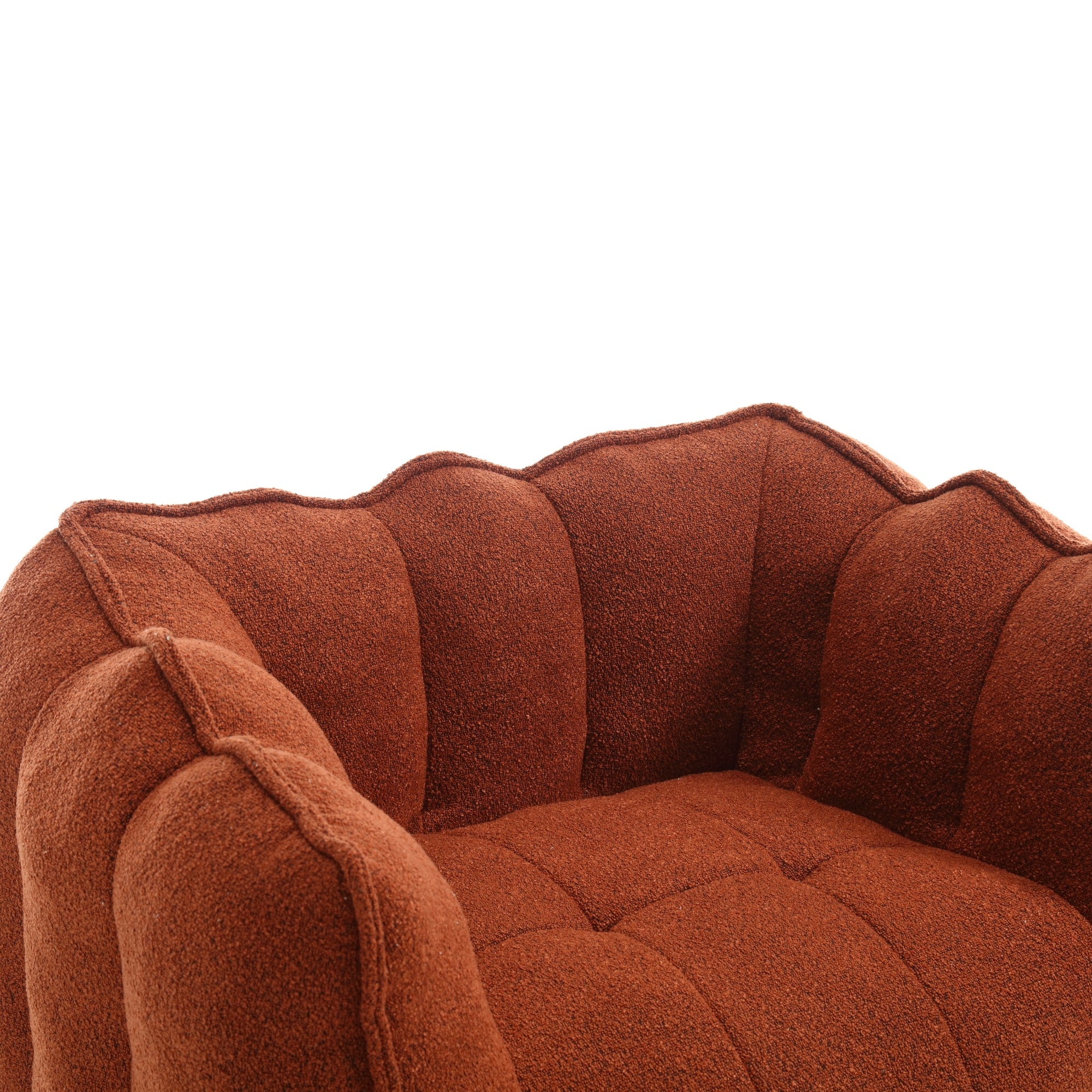 Soft Chenille Bean Bag Chair with High Resilient Foam for Living Room and Bedroom, Comfortable Square Lazy Sofa with Footstool for Adults - Grand Goldman Shop