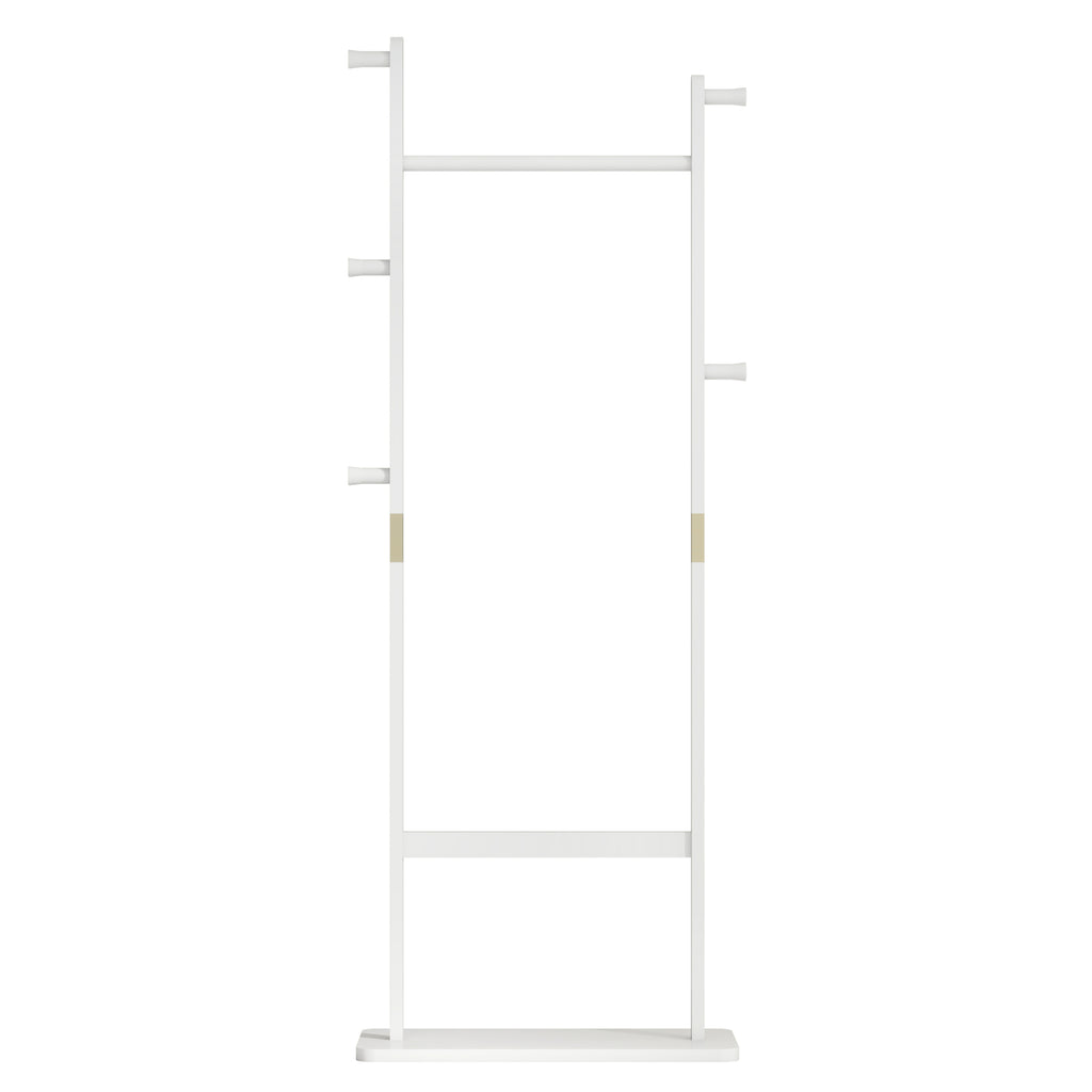 Coat Racks solid wood hanger 23.6* 11*71 in Solid environmental protection easy to assemble beautiful can be placed in the bedroom/entrance/living room (white) - Grand Goldman Shop