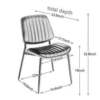 A&A Furniture, Dining Chairs Set of 2 Mid Century Modern Retro Faux Leather Chair with Walnut Bentwood Back Upholstered Seat Metal Legs Adjustable Foot for Kitchen Dining Room Chairs(Black PU) - Grand Goldman Shop