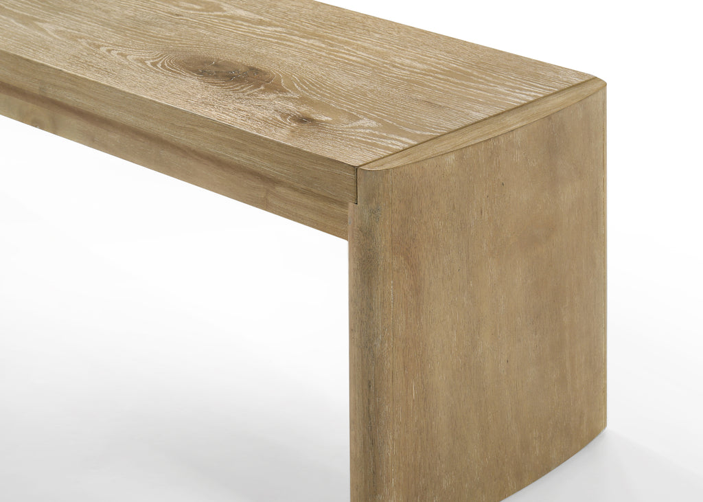 Magnus Wooden Oak Finish 50.5' Wide Dining Bench - Grand Goldman Shop